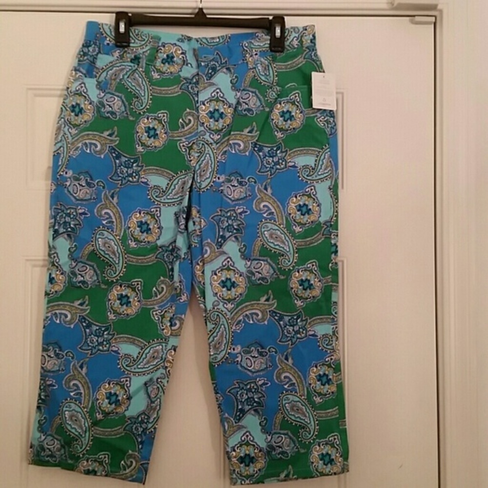 Liz Claiborne Paisley pants